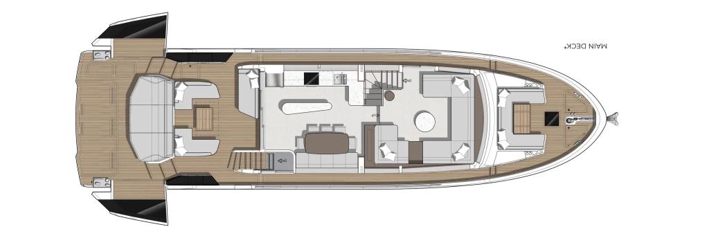 Layout Sunseeker 74 Ocean