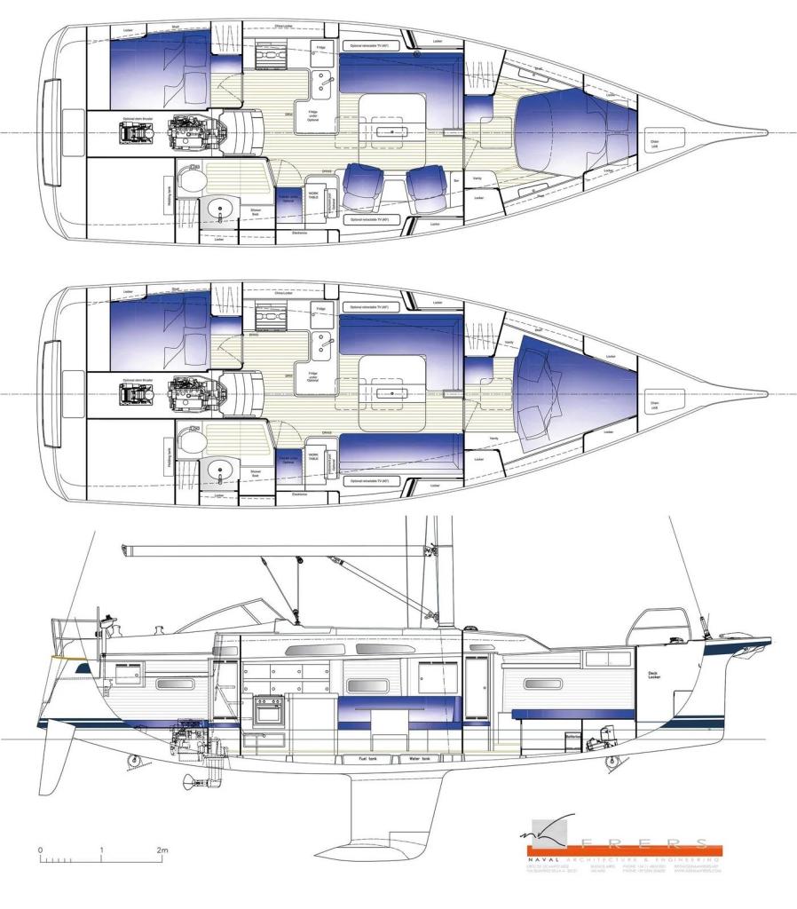Layout Hallberg-Rassy 370
