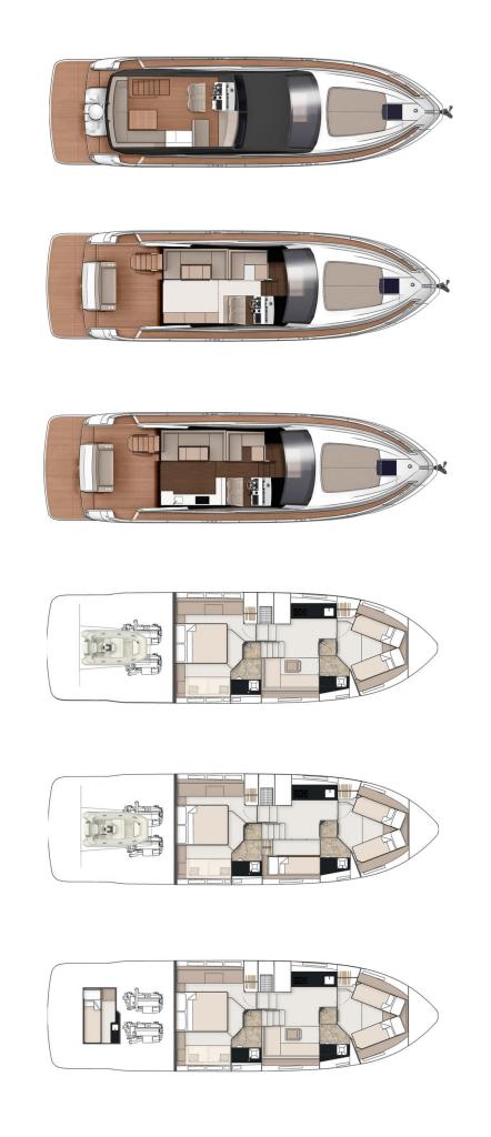 Layout Fairline Squadron 50