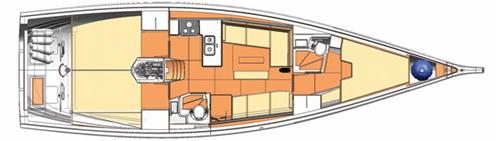 Layout X-Yachts XP-44