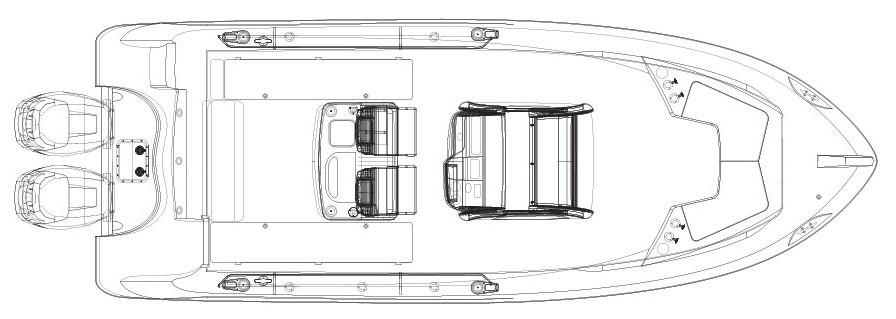 mise en page Boston Whaler 250 Outrage