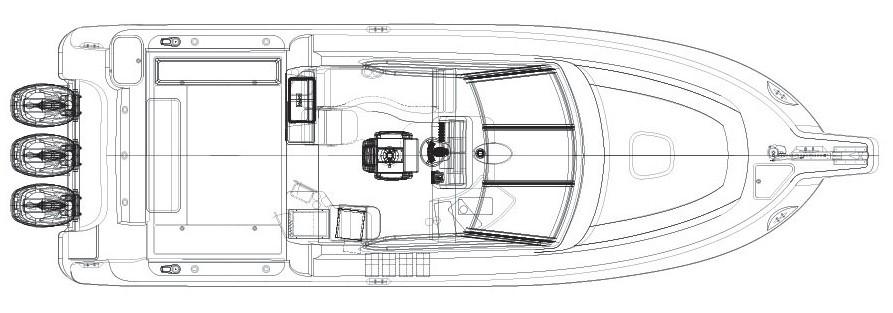 Layout Boston Whaler 345 Conquest