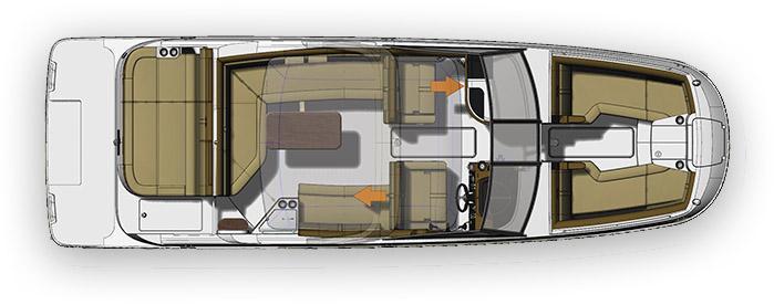 mise en page Sea Ray Sport Boat 270 SDX