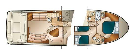 Layout Silverton 43 Sport Bridge