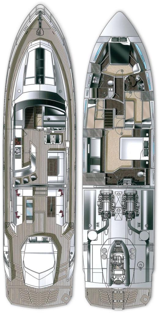 mise en page Galeon 700 Skydeck